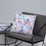 Fairy Fungus Square Pillow
