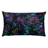 Midnight Mushrooms Rectangular Pillow