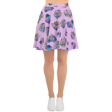 Pastel Crystal Cluster Skater Skirt