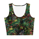 Midnight Mushrooms Crop Top