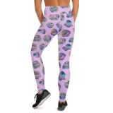 Pastel Crystal Cluster Yoga Leggings