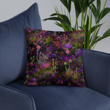 Sunset Shrooms Square Pillow