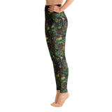 Midnight Mushrooms Yoga Leggings