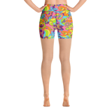 Groovy Shrooms Yoga Shorts