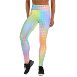 Rainbow Grid Yoga Leggings