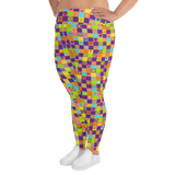 Disco Squares Plus Size Leggings