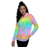 Rainbow Melt Unisex Bomber Jacket