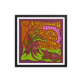 Opportunity to Grow Retro Framed Print