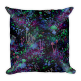 Space Shrooms Square Pillow