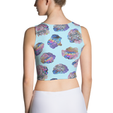 Blue Crystal Cluster Crop Top
