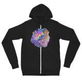 Crystal Cluster Unisex Lightweight Zip Hoodie
