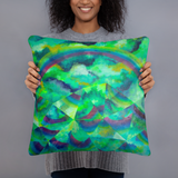 Mirrored Mountain Pillow