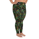 Midnight Mushrooms Plus Size Leggings