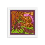 Opportunity to Grow Retro Framed Print