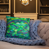 Mirrored Mountain Pillow