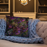 Sunset Shrooms Square Pillow