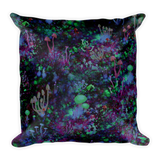 Space Shrooms Square Pillow