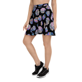 Black Crystal Cluster Skater Skirt