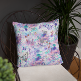 Fairy Fungus Square Pillow
