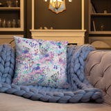 Fairy Fungus Square Pillow