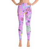 Bubblegum Garden Yoga Leggings