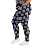 Black Crystal Cluster Plus Size Leggings