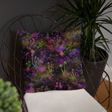 Sunset Shrooms Square Pillow