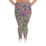 Wavy Daisy Plus Size Leggings