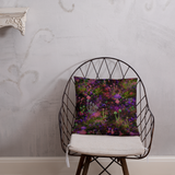 Sunset Shrooms Square Pillow