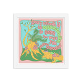Opportunity to Grow Pastel Framed Print