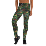 Midnight Mushrooms Yoga Leggings
