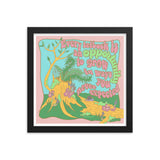 Opportunity to Grow Pastel Framed Print