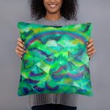 Mirrored Mountain Pillow