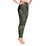 Midnight Mushrooms Yoga Leggings