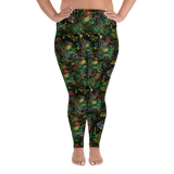 Midnight Mushrooms Plus Size Leggings