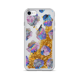 Crystal Cluster Liquid Glitter Phone Case