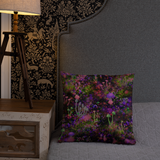 Sunset Shrooms Square Pillow