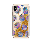 Crystal Cluster Liquid Glitter Phone Case