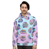 Crystal Cluster All-Over Unisex Hoodie