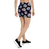 Black Crystal Cluster Mini Skirt