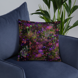 Sunset Shrooms Square Pillow