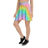 Rainbow Melt Skater Skirt