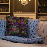Sunset Shrooms Square Pillow