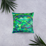 Mirrored Mountain Pillow