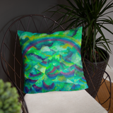 Mirrored Mountain Pillow