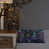 Midnight Mushrooms Rectangular Pillow