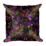 Sunset Shrooms Square Pillow
