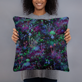 Space Shrooms Square Pillow