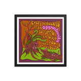 Opportunity to Grow Retro Framed Print