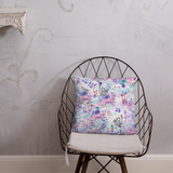 Fairy Fungus Square Pillow